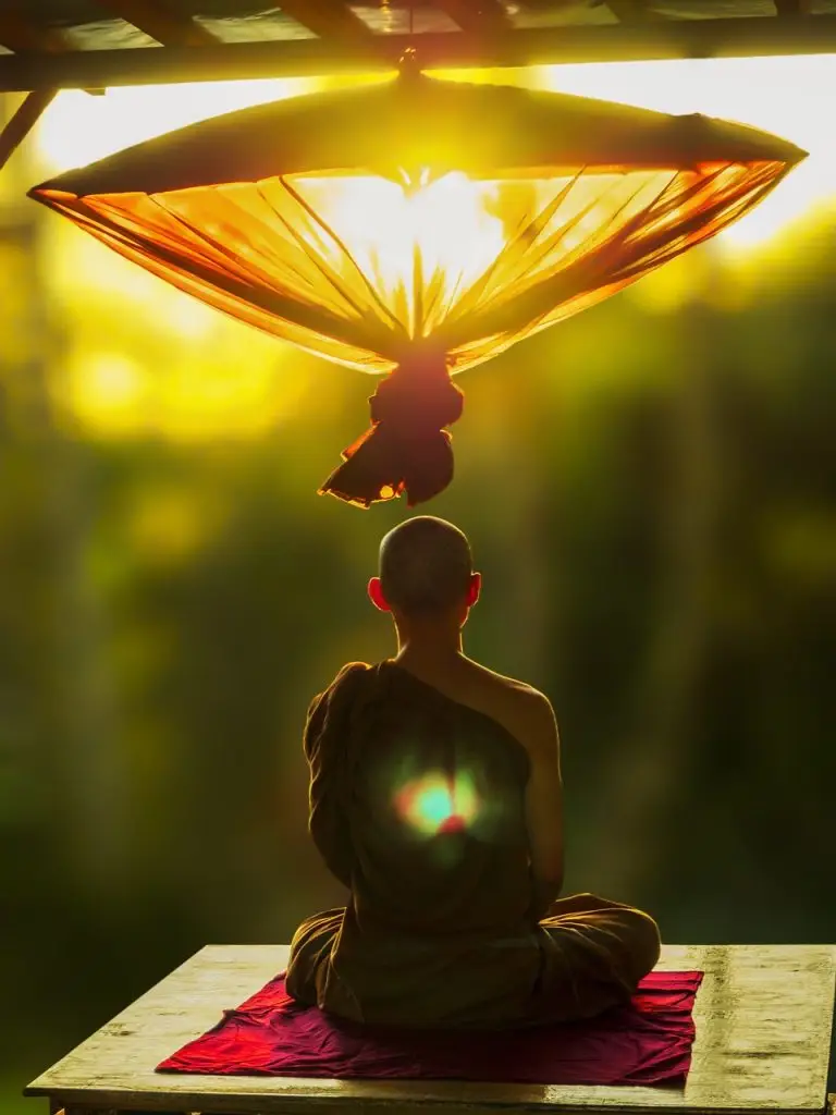 theravada buddhism, meditate, umbrella-2032364.jpg