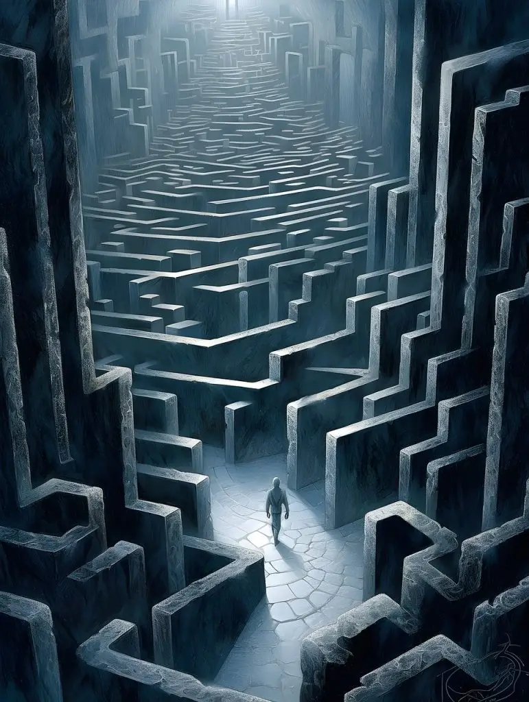 ai generated, maze, man-8030167.jpg